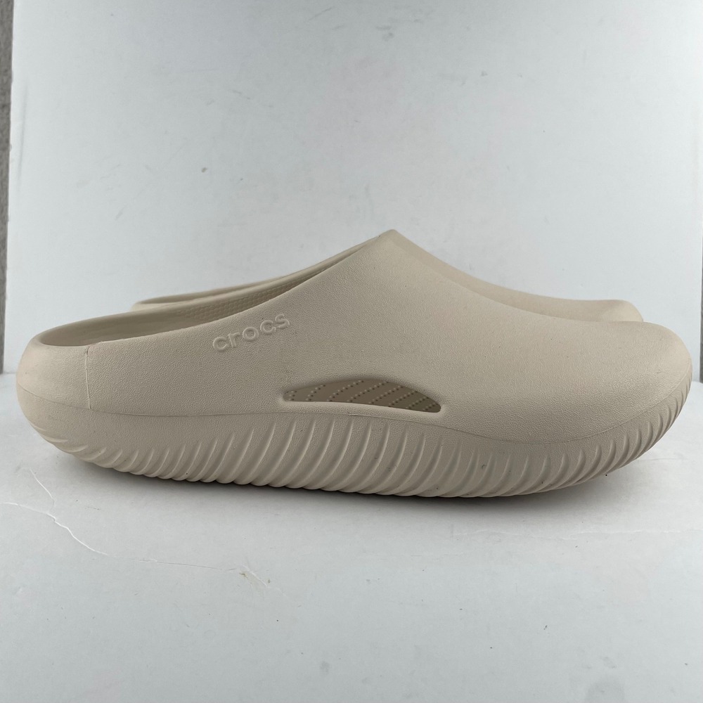 Crocs Mellow Recovery Clog Slip On Comfort Shoes Stucco Bone Beige - Mens 11